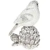 Статуэтка Птичка на шишке 13.5 см серебро DP42330 BonaDi