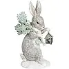 Статуэтка Серая Зайка с фонарем 10.5х9.5х21см DP69025 BonaDi