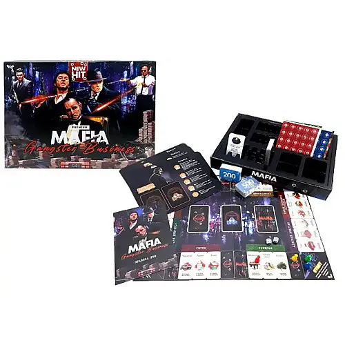 Настольная экономическая игра "MAFIA. Gangster Business. Premium" Danko Toys MAF-03-01U на украинском языке