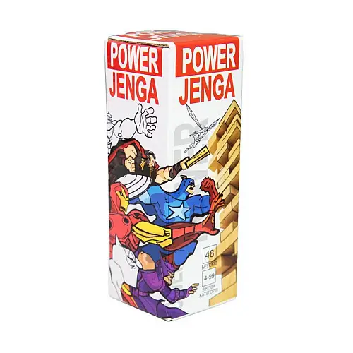 Настольная игра "Power Jenga" Strateg 30275 48 брусков на украинском языке