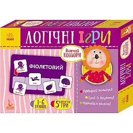 Логічні ігри Вивчай кольори Ранок 24 картки укр. 918001