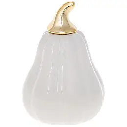 Декоративная фигурка Pumpkin белый глянец с золотом DP87195 BonaDi