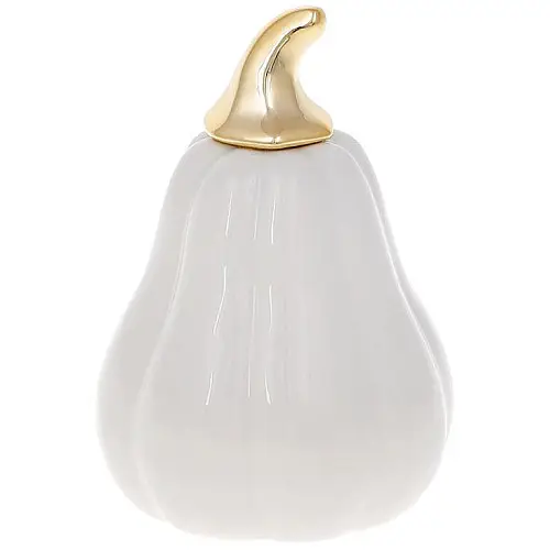 Декоративная фигурка Pumpkin белый глянец с золотом DP87195 BonaDi