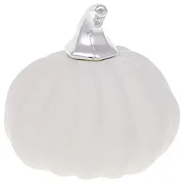 Декоративная фигурка Pumpkin белый мат с серебром DP87197 BonaDi