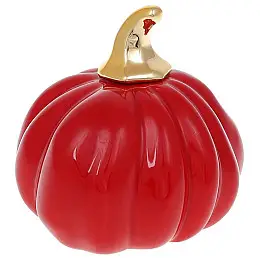 Декоративная фигурка Тыква красная с золотом DP87202 BonaDi