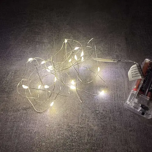 Гірлянда світлодіодна A-PLUS НА БАТАРЕЙКАХ 2 м 20 діодів LED жовтий колір