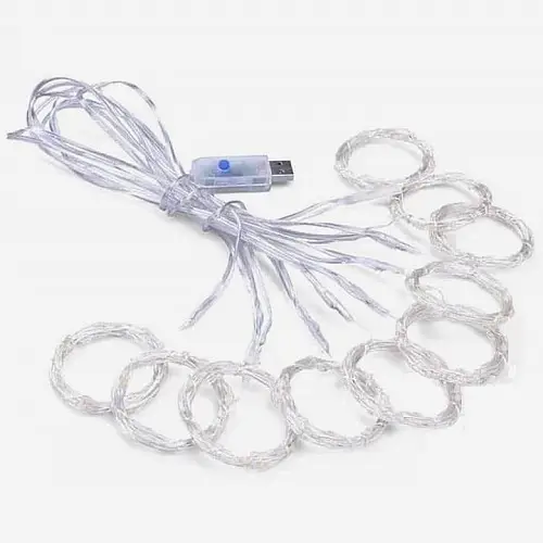 Гирлянда светодиодная USB 2*2 м LED A-PLUS белый цвет 8948