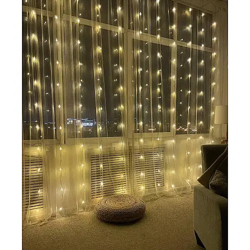 Гирлянда светодиодная USB 2*2 м LED A-PLUS белый цвет 8948