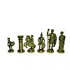 Шахи Manopoulos Греко-Римська війна 44х44 см латунь дерево (S11BLU)