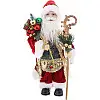 Декоративний Santa в червоно-зеленому кольорі з подарунками BonaDi 30см DP219437