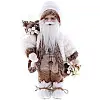 Декоративный Santa в бежево-коричневом цвете с подарками и колокольчиком BonaDi 30см DP219439