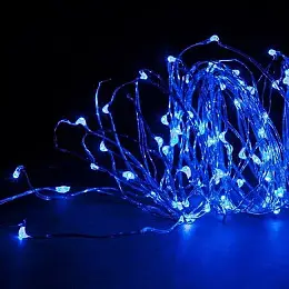 Гірлянда SEZ Роса на батарейках 30 LED 3.3 м Синій (1976-02)