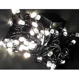 Світлодіодна гірлянда Led Кристали на 200 світлодіодів електрична з контролером біла
