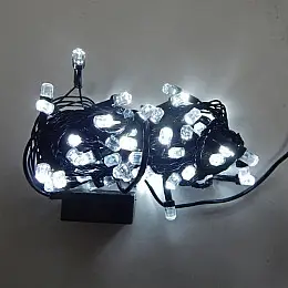Світлодіодна гірлянда Led Кристали на 300 світлодіодів електрична з контролером біла