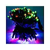Світлодіодна гірлянда нитка вулична Led (2089) на 80 Bicolor світлодіодів електрична 1 режим 8 м на зеленому дроті Різнокольоровий