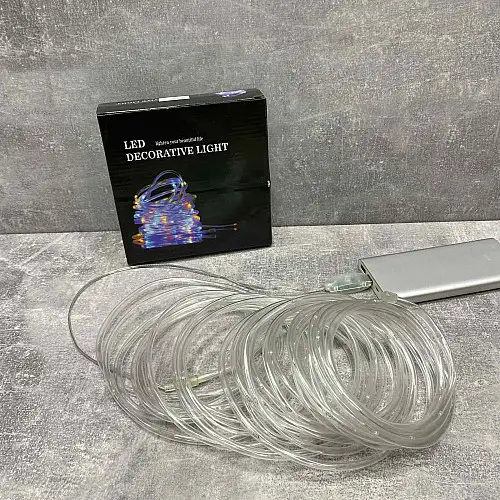 Гірлянда USB Xmas Pipe 7285 100 LED WW-3, 10 м, синє світло