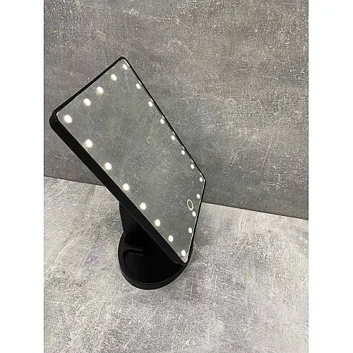 Настольное косметическое зеркало для макияжа с подсветкой Magic Large LED Mirror NJ-230/0172 Черное
