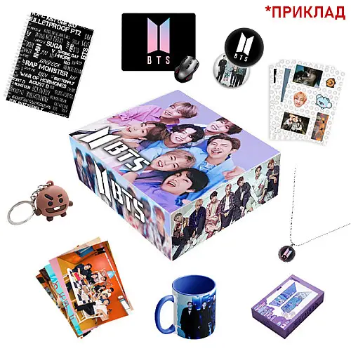 Подарочный набор Bioworld БТС BTS Бантаны Bangtan boys K-pop БТС Medium (7704)