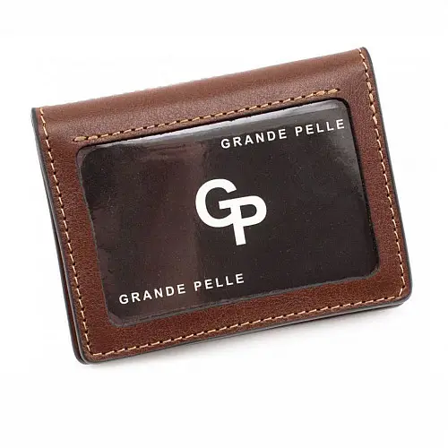 Обложка на права ID паспорт удостоверение Grande Pelle 221623 коньяк