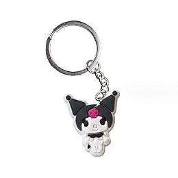 Брелок гумовий Bioworld Куромі посміхається Kuromi Моя Мелодія Onegai My Melody (23153)