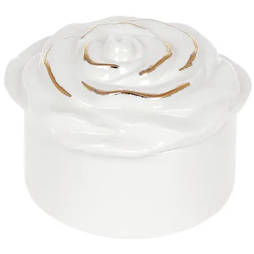 Декоративная шкатулка Roses White-Pink 9.4х9.4х6.4см DP85094 BonaDi