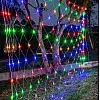 Сітка гірлянда VigohA 120LED 1,5x1,5м прозорий силіконовий провід Мікс