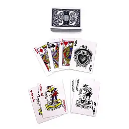 Карти ігральні з пластиковим покриттям Синя рубашка (DN34826BL) DUKE