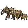 Фигурка интерьерная Elephant Family 3 pieces 30x11x15 cm BonaDi