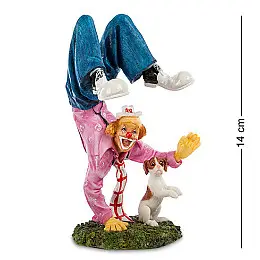 Статуетка Клоун із собачкою 14 см Veronese AL46567