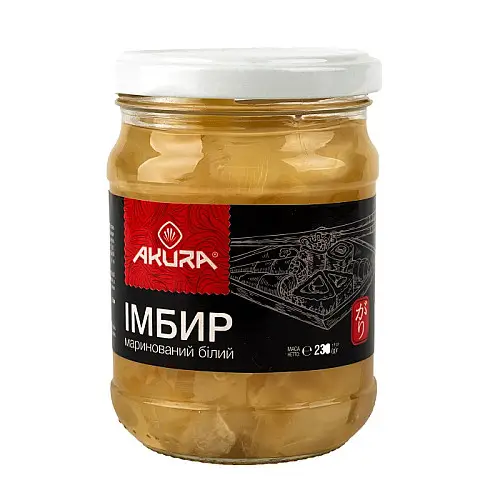 Имбирь маринованный Akura 230 г Белый