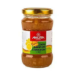 Джем імбирний з лимоном ТМ Akura 200 г