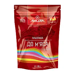 Приправа До м'яса з перцем чілі та корицею ТМ Akura 30 г