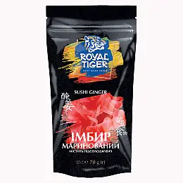 Імбир маринований рожевий ТМ Royal Tiger 70 г