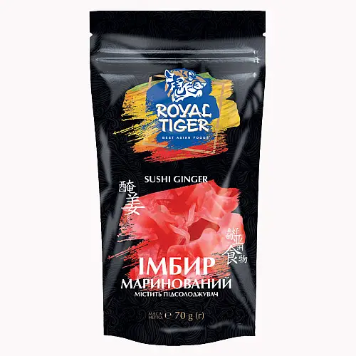 Імбир маринований рожевий ТМ Royal Tiger 70 г