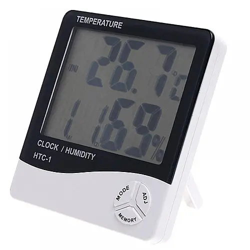 Термогигрометр-часы UKC HTC-1 Белый (hub_np2_1233)
