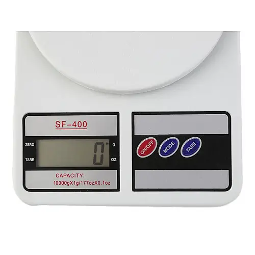 Электронные кухонные весы UKC SF- 400 LCD 10 кг Белый (hub_np2_1307)