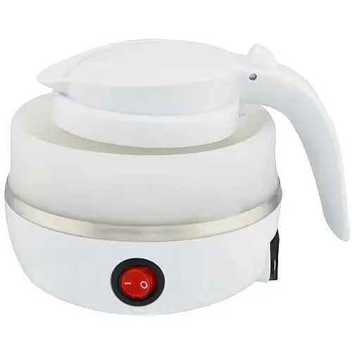 Электрочайник складной силиконовый дорожный Silicon Kettle 7107, белый