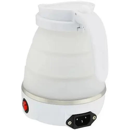 Электрочайник складной силиконовый дорожный Silicon Kettle 7107, белый