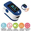 Пульсоксиметр Pulse Oximeter Healer AD807 электронный на палец Синий