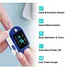 Пульсоксиметр Pulse Oximeter Healer AD807 электронный на палец Синий
