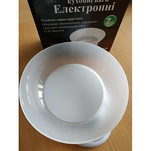 Весы Кухонные DOMOTEC MS-126 на 7 кг 5382 с чашей + батарейки
