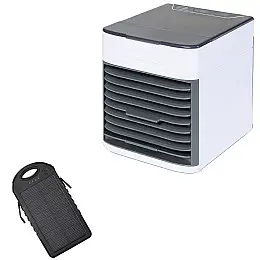 Міні кондиціонер портативний Cold Air Ultra 3в1 переносний компактний охолоджувач очисник зволожувач повітря+Power Bank Solar 30000mAh
