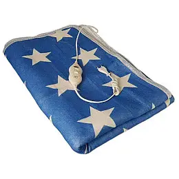 Простынь електрична Electric Blanket 7418 150х160 см Білі зірки