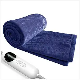 Плед одеяло з підігрівом Lesko QNS-PT180*150 см Blue