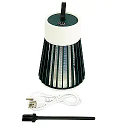 Пастка-лампа від комах акумуляторна Mosquito killing Lamp BG-002 LED USB Зелена