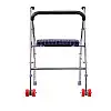 Ходунки на колесах для взрослого с сидением Lesko YK-25 80х50х43 см (11164-61785)