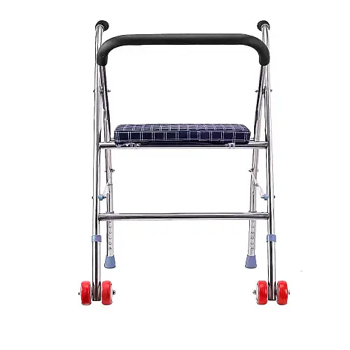 Ходунки на колесах для взрослого с сидением Lesko YK-25 80х50х43 см (11164-61785)