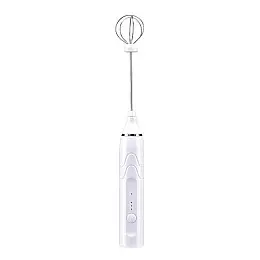 Пеновзбиватель ручной RIAS USB Speed Adjustable Milk Frother 2 насадки White (3_02732)
