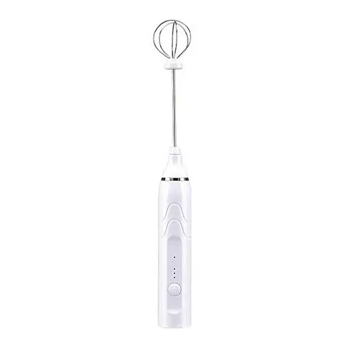 Пеновзбиватель ручной RIAS USB Speed Adjustable Milk Frother 2 насадки White (3_02732)
