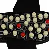 Масажні рефлекторні тапочки RIAS Foot Reflex Black (3_02922)